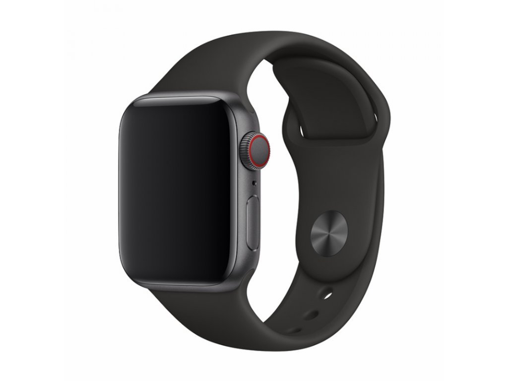 Silikonový řemínek pro Apple Watch-černý (42-44mm)